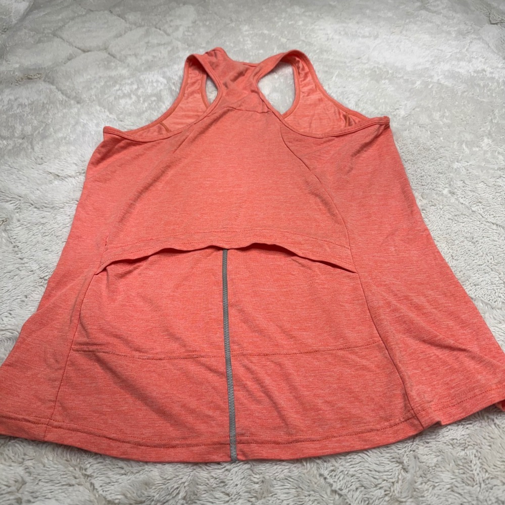 Specialized Shasta Tank Women L Coral Racerback Cycling Rear Zip Pocket Gorpcore - Picture 8 of 10